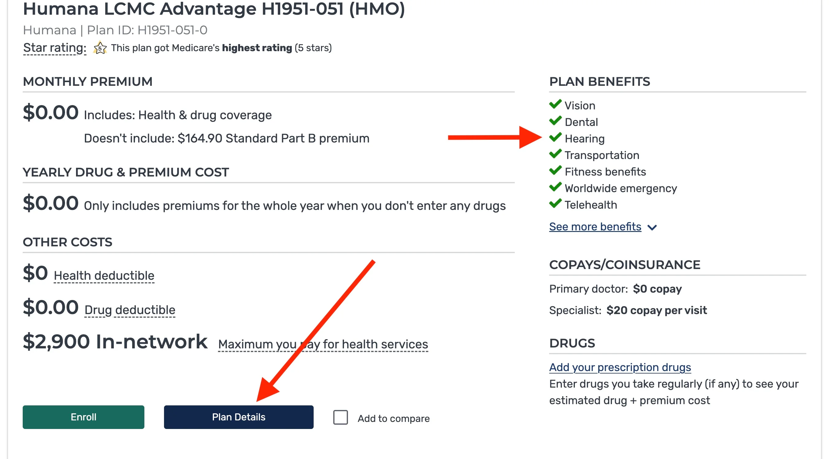 Medicare Advantage_Screenshots Arrows