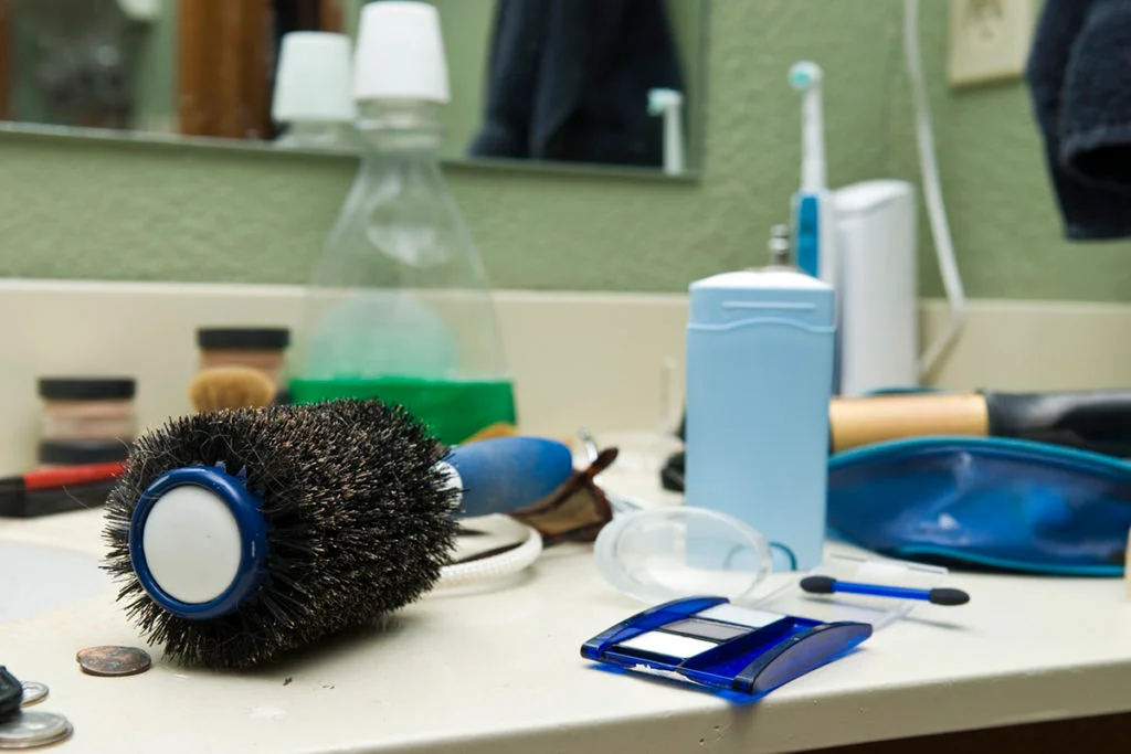 Bathroom Counter Clutter